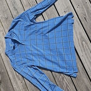 George Plaid Long Sleeve Polo